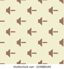 Volumen de mosaico repitiendo sin inconvenientes menos patrón de icono plano de color platino y marrón pálido. Antecedentes de la postal del aniversario.