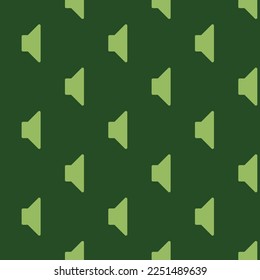 El volumen de azulejo que se repite sin inconvenientes silenciará el patrón de icono plano del color verde cazador y del dólar de los billetes. Fondo del bloc de notas.
