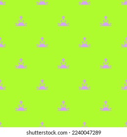Nahtlose sich wiederholende Fliesenwettersonne steigt flach Symbol Muster von grün-gelb und lila Farbe. Hintergrund für den Brief.