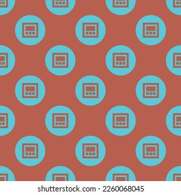 Seamless repeating tiling website alt flat icon pattern of rose vale and medium turquoise color. Background for selfie.