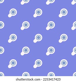 Las baldosas repitiendo sin inconvenientes hacen que el patrón de ícono plano sea de color de humo azul pastel y blanco oscuro. Fondo para el diseño de la interfaz de usuario.