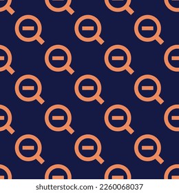 Nahtlos wiederholende Kipp-Verzierungen zoomen flache Icon-Muster von oxford Blau und Blasskupfer Farbe. Design für Geburtstagsfeier-Banner.