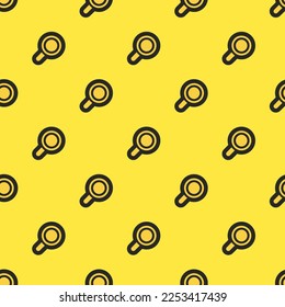 Seamless repeating tiling zoom outline flat icon pattern of sandstorm and black leather jacket color. Background for poster.