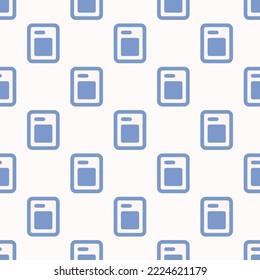 Nahtlose Wiederholung heute flaches Symbol Muster, weißer Rauch und dunkelpastellblaue Farbe. Hintergrund für Jubiläumspostkarte.