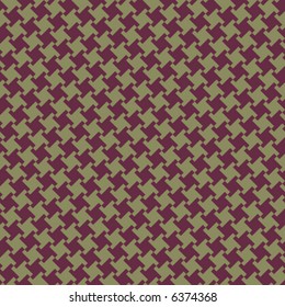 A seamless, repeating vector houndstooth pattern in burgundy and olive.