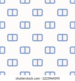 Seamless repeating view split flat icon pattern, white smoke and dark pastel blue color. Background for music sheet.