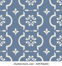 Seamless repeating vintage background for textile design. Wallpaper, fabric, textures are individual objects, modern pattern, stock vector