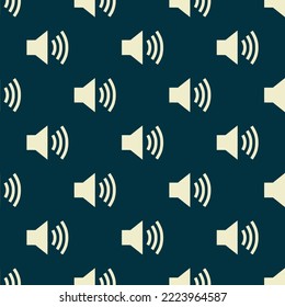Seamless repeating volume high sharp flat icon pattern, rich black and eggshell color. Design for certificate.