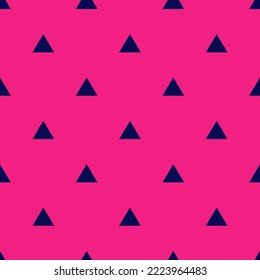 Seamless repeating zeit flat icon pattern, vivid cerise and oxford blue color. Background for selfie.