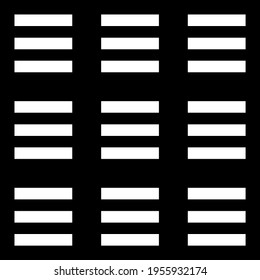 Seamless repetitive pattern with thin stripes in black with white stripes color.