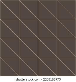 Seamless repetitive triangle shapes in brown color.