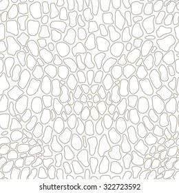 Seamless reptile skin vector pattern. White texture. Backgrounds & textures shop.