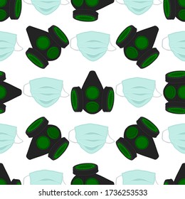 Seamless of respirator masks for prevention coronavirus from covid. Respirator masks consisting of covid accessory with prevention coronavirus. Respirator masks covid is main prevention coronavirus.