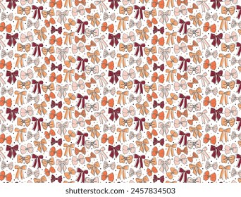 Seamless retro 1940s pattern in cute ribbons. Vintage sea striped background for textile, wallpaper, pattern fills, covers, surface, print, wrap, scrapbooking, decoupage. Regular order.