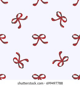 Seamless retro 1940s pattern in cute ribbons. Vintage background for textile, wallpaper, pattern fills, covers, surface, print, wrap, scrapbooking, decoupage. Regular order.