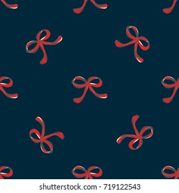 Seamless retro 1940s pattern in cute ribbons. Vintage sea striped background for textile, wallpaper, pattern fills, covers, surface, print, wrap, scrapbooking, decoupage. Regular order.