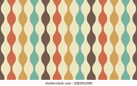 Seamless Retro 70s Pattern Background