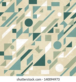 Seamless retro abstract geometric pattern. Vector illustration