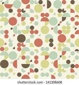Seamless retro abstract geometric pattern. Vector illustration