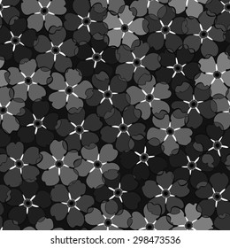 Seamless retro background in black.