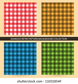 Seamless Retro Checkers Background