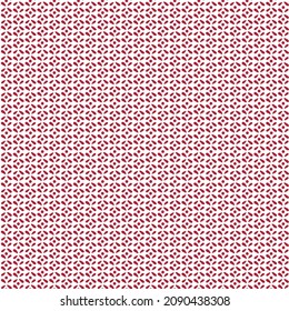 seamless retro christmas pattern with flowers, Seamless surface pattern with symmetric geometric ornament.Abstract seamless pattern with silhouettes flowers in red.