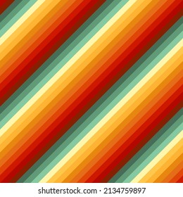 Seamless retro colorful diagonal pattern background