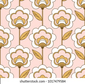 seamless retro floral pattern