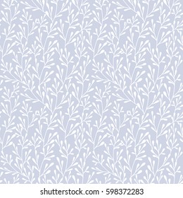 Seamless retro floral pattern. Ornament can be used as wallpaper. Vector illustration.