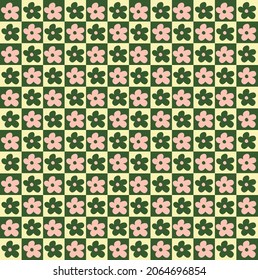 seamless retro flower print for apparel, background, wallpaper