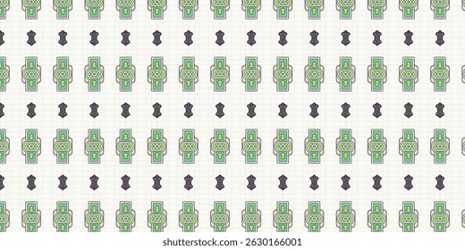 Padrão de Gamepad Retro Perfeito - Fundo Branco de Grade