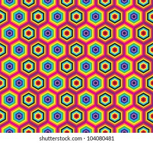 Seamless retro geometric pattern