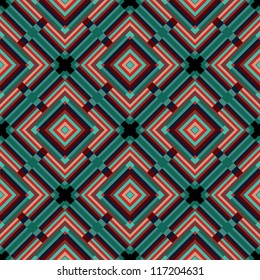 Seamless Retro Geometric Pattern