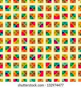 Seamless retro geometric pattern
