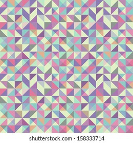 Seamless Retro Geometric Pattern 
