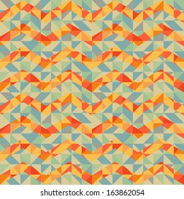 Seamless Retro Geometric Pattern 