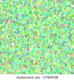Seamless Retro Geometric Pattern. Texture with triangles, rhombus. Mosaic. Abstract pattern, waves background 