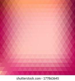 Seamless Retro Geometric Pattern. Texture with triangles, rhombus. Mosaic. Abstract pattern, waves background