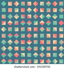 Seamless retro geometric pattern. Vector illustration.