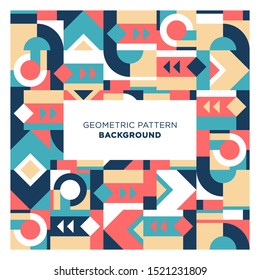 Seamless Retro Geometric Shapes Background