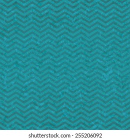 Seamless retro geometric zig zag pattern with old paper grunge texture
