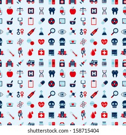 seamless retro Medical pattern