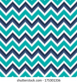 Seamless Retro Modern Chevron Ikat Background Pattern