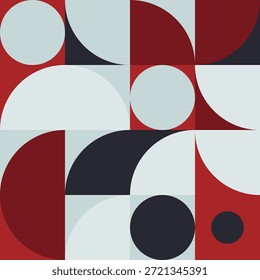 Modelo inconsútil del mosaico retro con la composición geométrica abstracta
