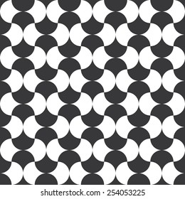 Seamless retro op art pattern vector