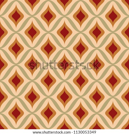 seamless retro ornamental pattern vector illustration