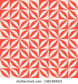 seamless retro pattern with abstract geometric shapes