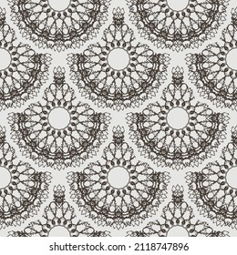 Seamless retro pattern background. Vector illustration