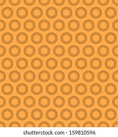 Seamless retro pattern with circle and hexagon 