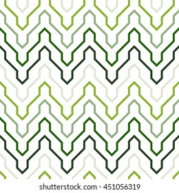 Seamless retro pattern of colorful zigzags and stripes